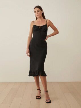 Reformation “Maleah” dress in black, size small